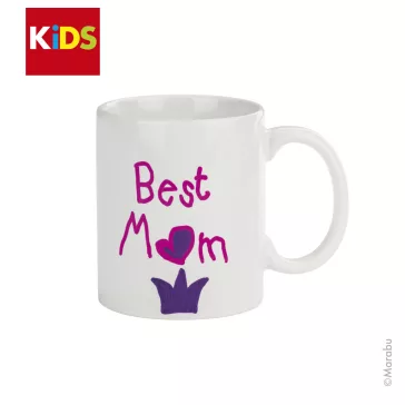   Marabu KiDS Porcelain & Glas filctoll szett - 2 db filc + bögre, lányoknak