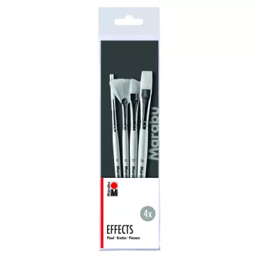 Marabu ecsetkészlet - effektező, 4 db