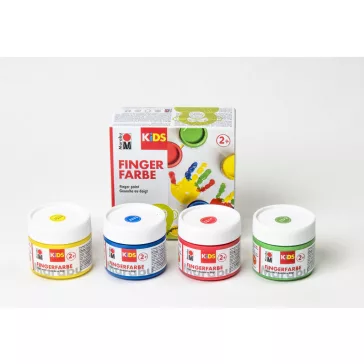 Marabu KiDS ujjfesték szett - 4 x 100 ml