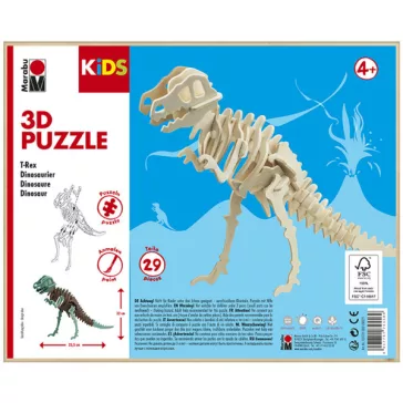 Marabu KiDS 3D Puzzle fából - T-rex