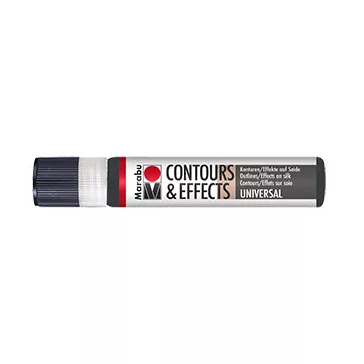 Marabu Contours & Effects kontúrfesték - fekete 073, 25 ml