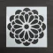 Festősablon (stencil) - Gréta, virág mandala minta