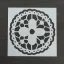 Festősablon (stencil) - Emma, virág mandala minta