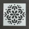 Festősablon (stencil) - Flóra, virág mandala minta