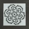 Festősablon (stencil) - Bianka, virág mandala minta