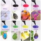 Let's Resin színes UV-gyanta készlet - 12 szín, 12 x 20 g