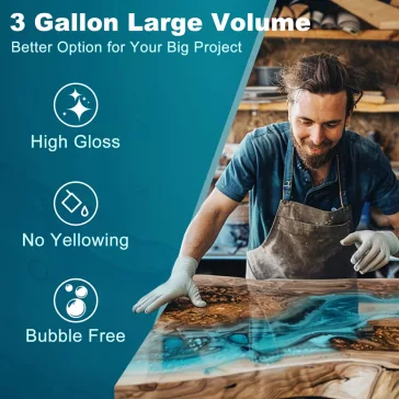   Let's Resin vastagon önthető epoxi öntőgyanta - 1,5 liter, lassú kötésű