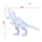 Szilikon öntőforma - t-rex