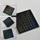Szilikon öntőforma - hologramos alátét, négyzet 3.