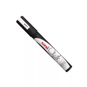 UNI krétamarker filctoll, 1,8-2,5 mm - fekete