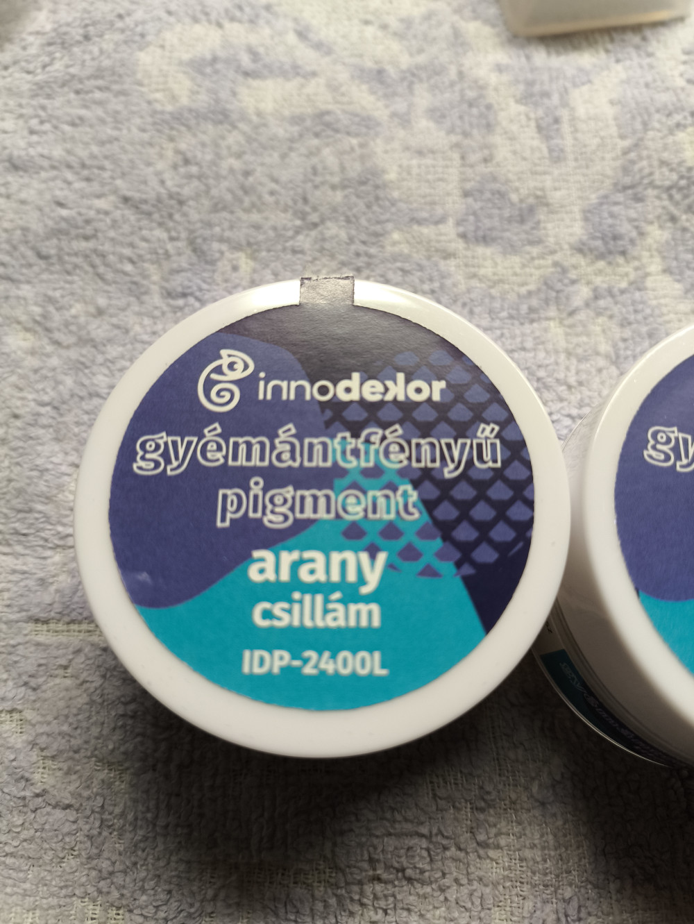 Gyémántfényű pigment por - arany csillám, 3g
